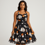 Robe Midi Halloween - Imprimé Dessin Animé - Style Unique Chic - VyFlair