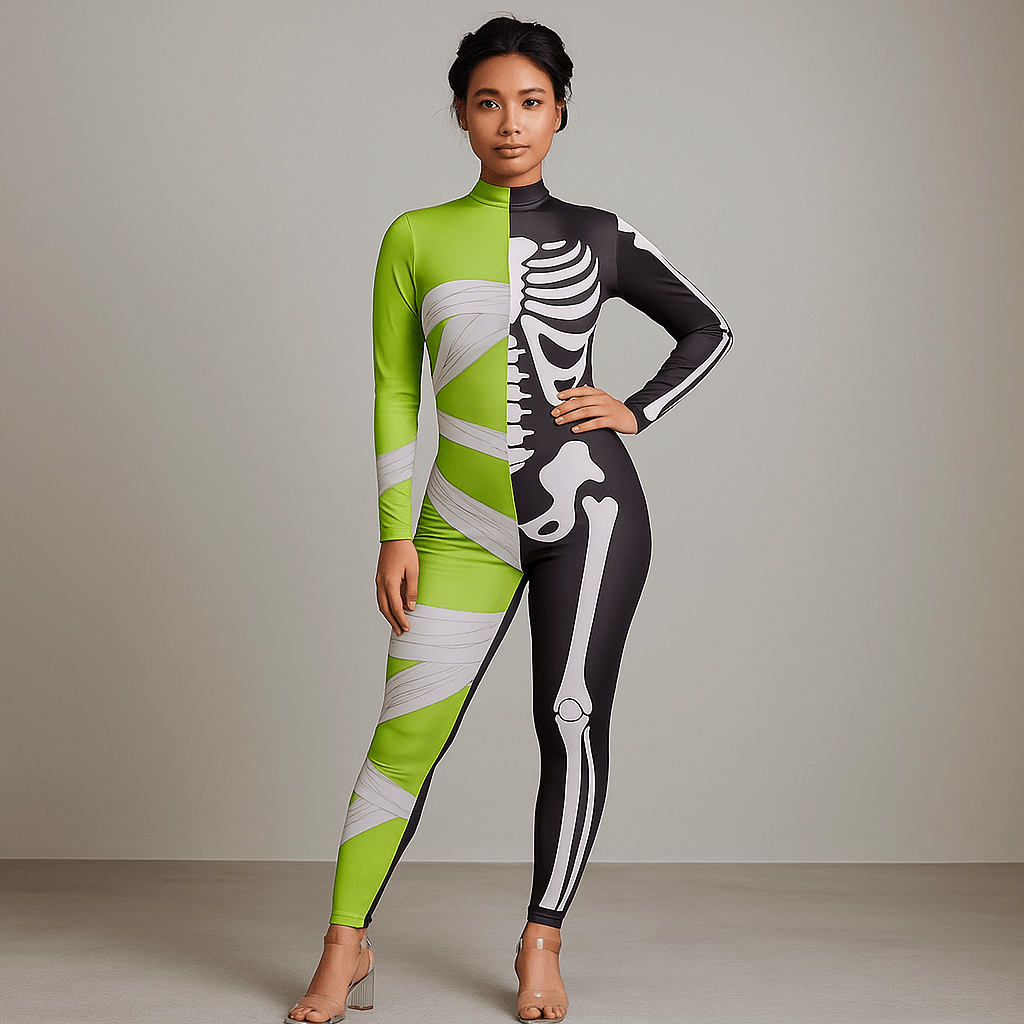 Demi Momia - Disfraz Espeluznante Halloween - Único y Aterrador - VyFlair