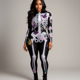 Disfraz de Halloween Ornella - Esqueleto Floral - Único y Fuerte - VyFlair