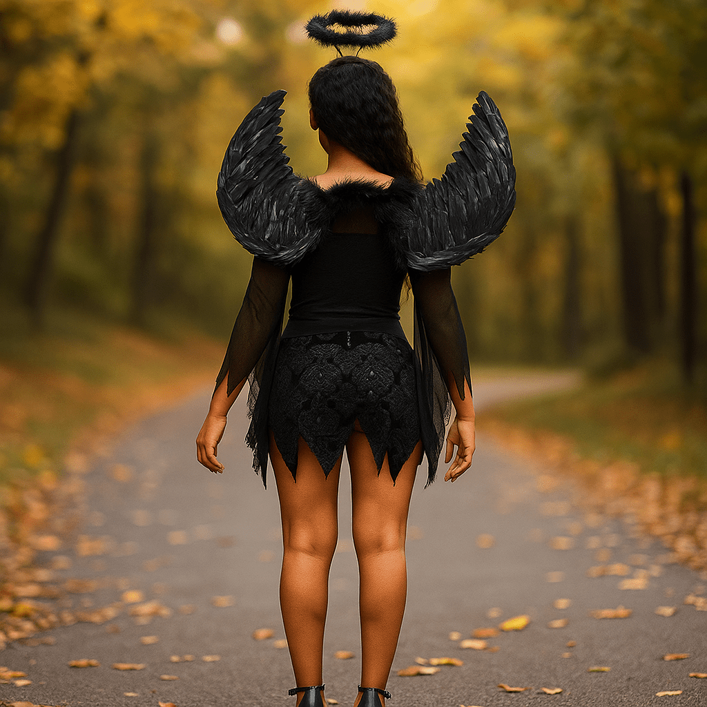 Disfraz Mini Bruna - Ángel Caído - Alas - Elegancia y Misterio - VyFlair
