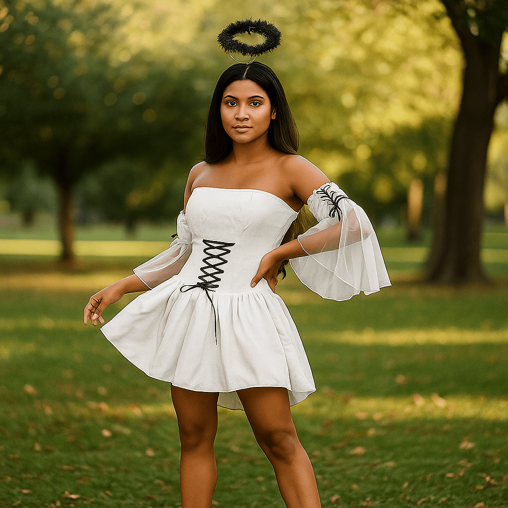Disfraz Mini Bruna - Ángel Caído - Alas - Elegancia y Misterio - VyFlair
