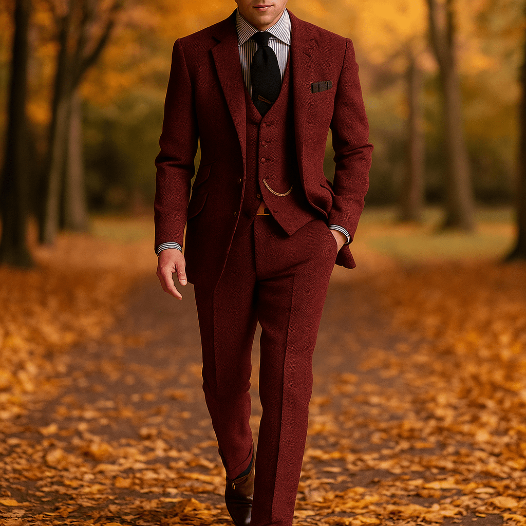 Traje Retro Vintage Hombre 3 Piezas - VyFlair
