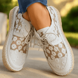 Zapato ortopédico elegante con bordado floral - Arabella - VyFlair