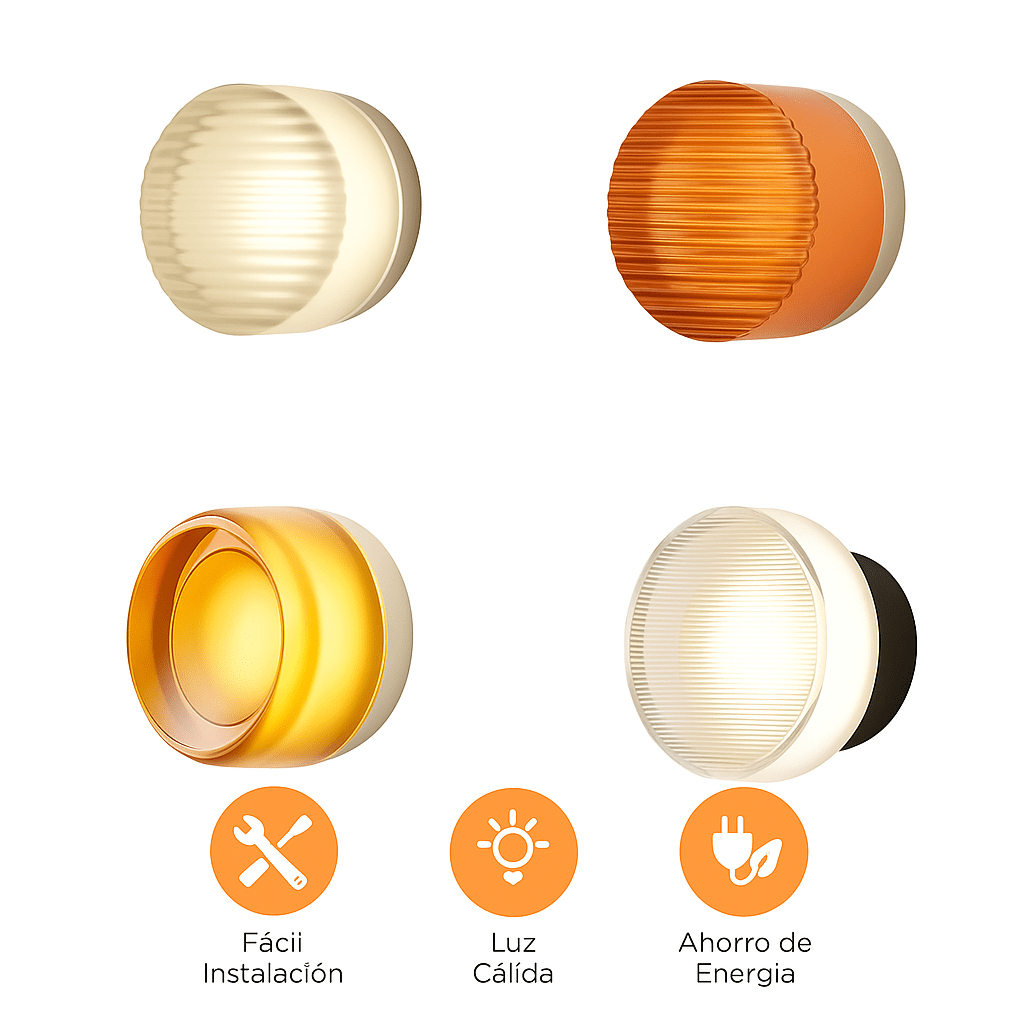 Lámpara LED de Pared Circular Moderna - VyFlair