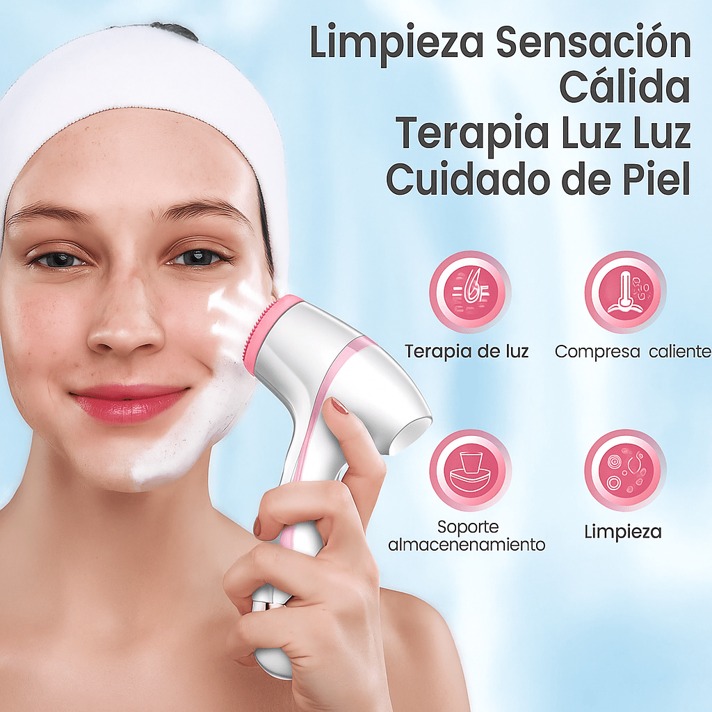 Limpiador Facial Sónico 3 en 1 GlowSonic - VyFlair