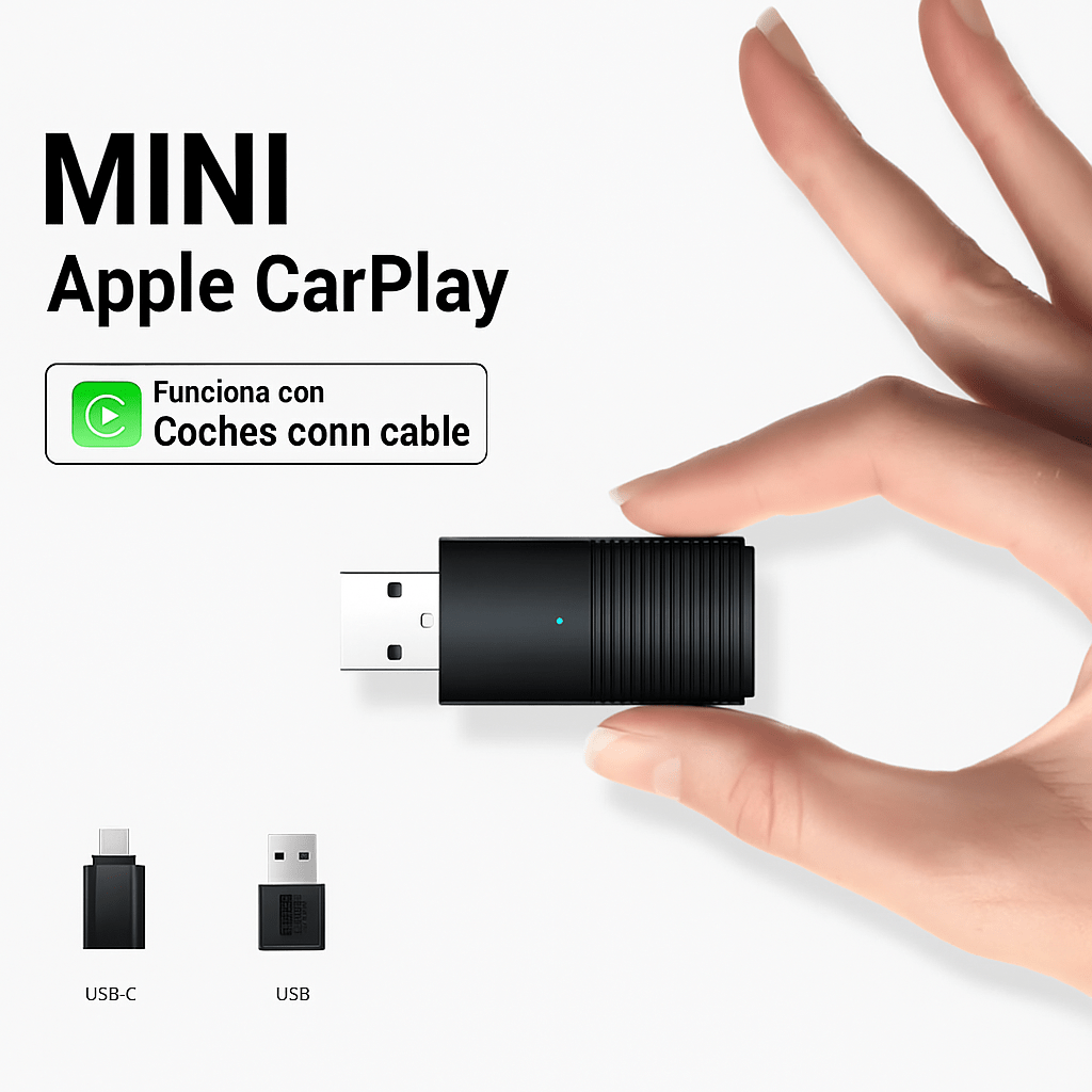 Adaptador Wireless CarPlay y Android Auto Universal - VyFlair