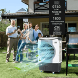 Enfriador Evaporativo Industrial 4 en 1 45L - VyFlair