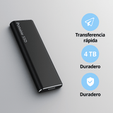 SecureSpace Disco Duro Externo 4TB USB - C - VyFlair