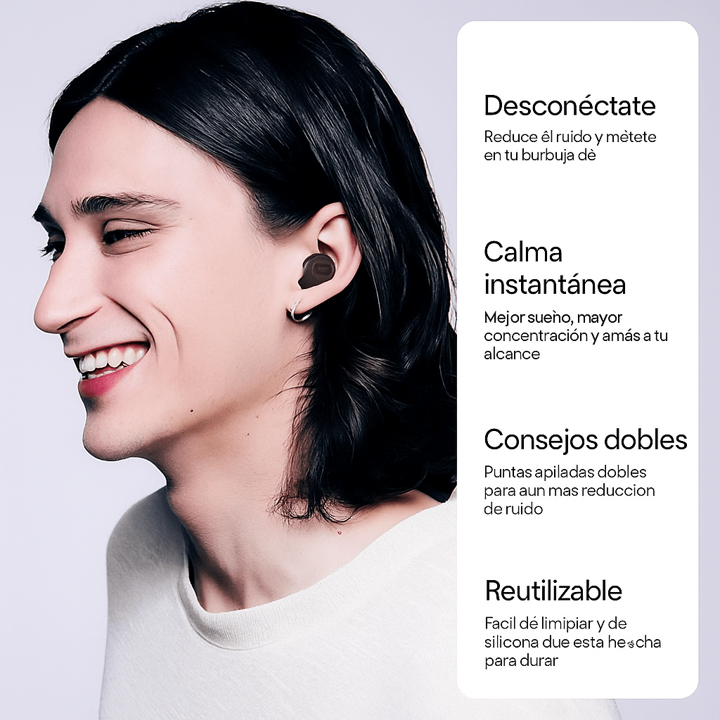 Quiet 2 Plus Tapones Reutilizables Doble Silicona - VyFlair
