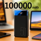 Banco de Energía 100,000mAh Carga Súper Rápida - VyFlair