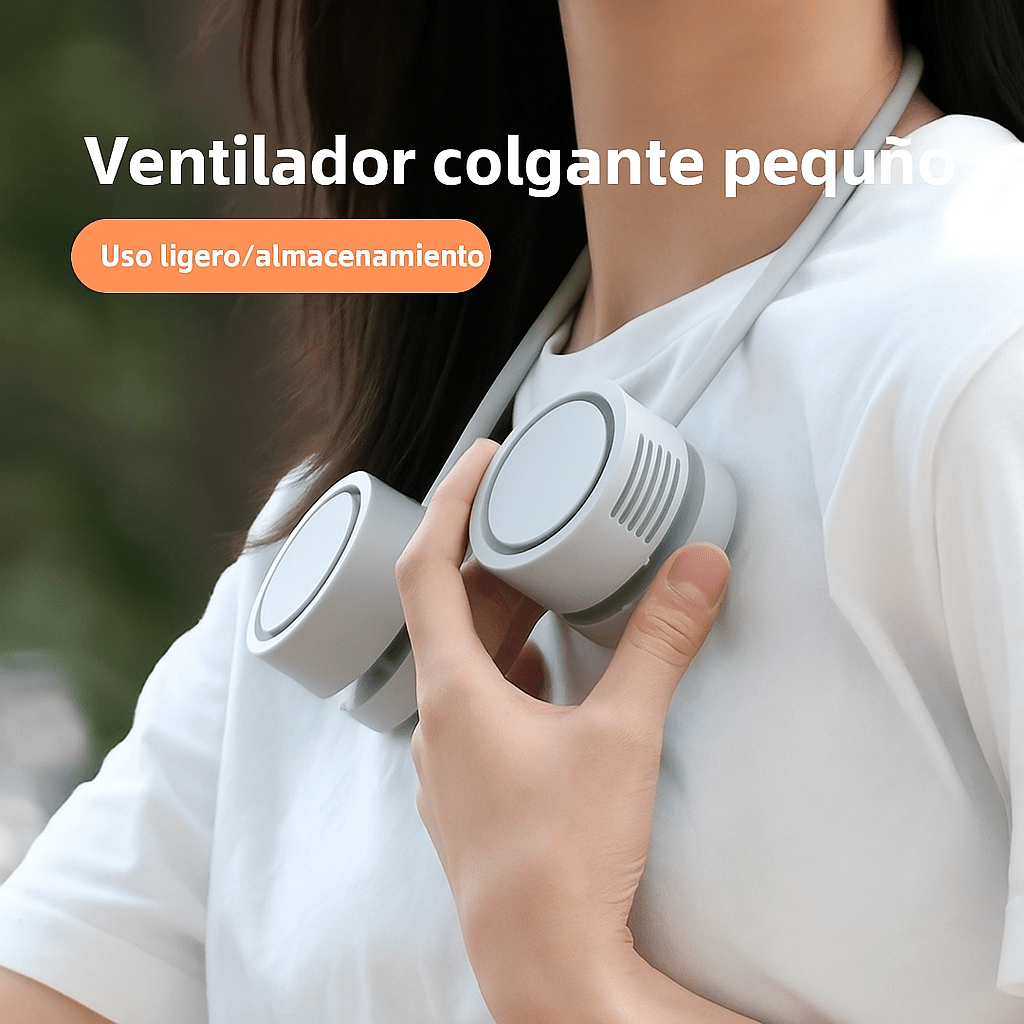 Mini Ventilador Portátil USB Recargable para Cuello - VyFlair