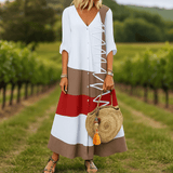 Vestido Largo Elegante Rayas Mujeres - VyFlair