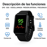 Reloj Inteligente SOS con Detección de Caídas para Mayores - VyFlair