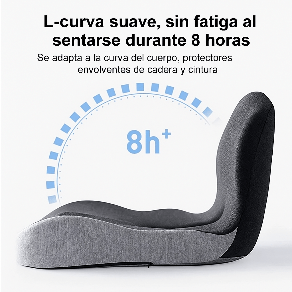 Cojín de Asiento Lumbar de Espuma Viscoelástica - VyFlair