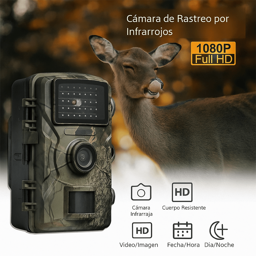Cámara de Caza y Vida Silvestre con Visión Nocturna - VyFlair