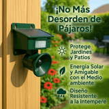 Repelente Solar de Aves con Sensor PIR y Sonido - VyFlair