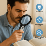 Lupa de Mano 30X con Luz LED para Mayores