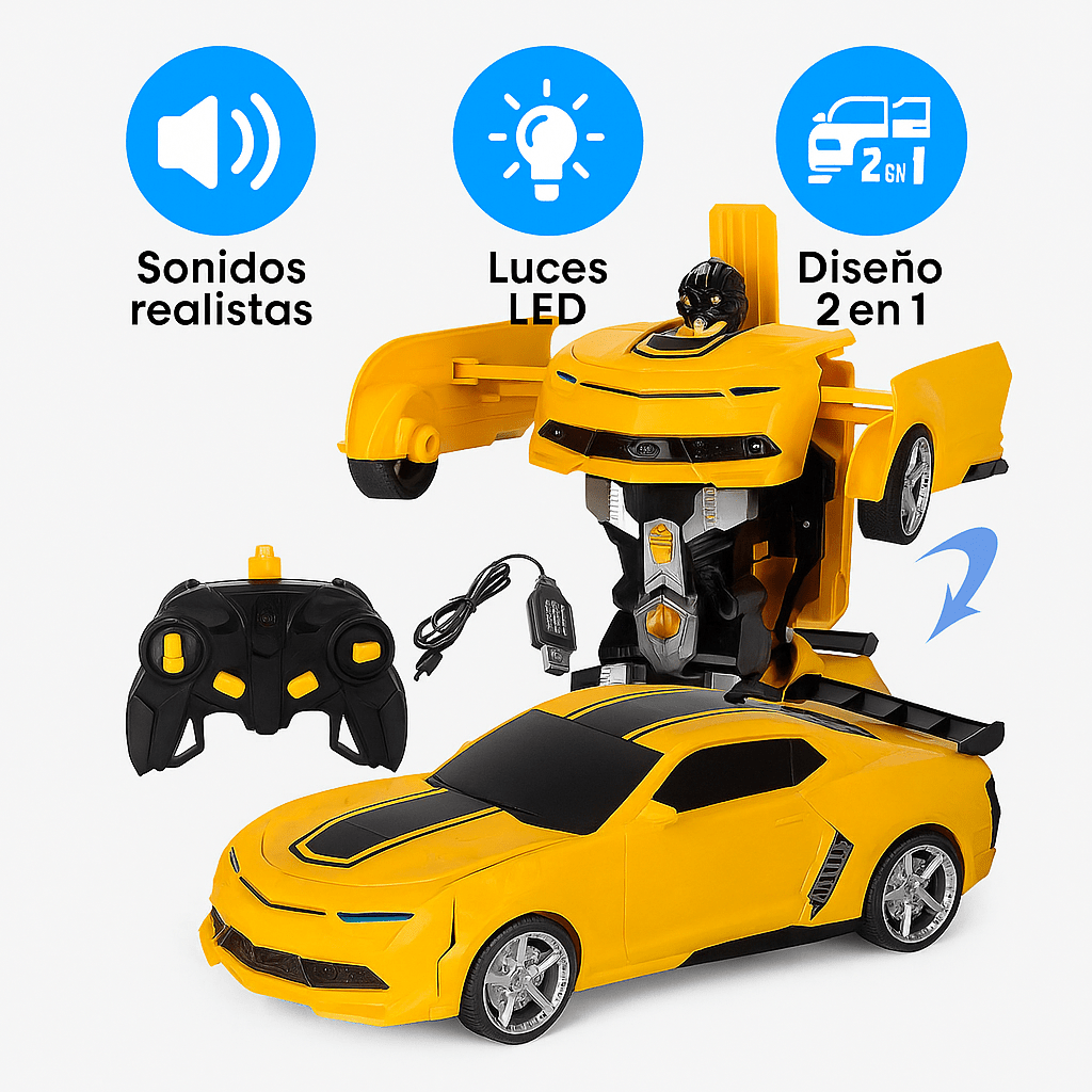 Coche Robot Transformador RC con Control por Gestos - VyFlair