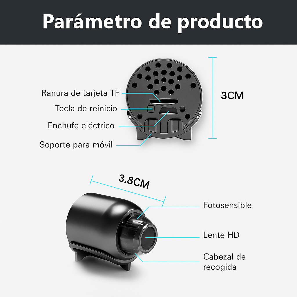 Mini Cámara WiFi 1080P con Visión Nocturna - VyFlair