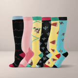 Calcetines Compresión - Edema - Diabetes - Paquete 6 Pairs - VyFlair