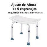 Silla de Baño Plegable Antideslizante Ajustable - VyFlair
