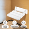 Asiento de ducha plegable - banco seguro montado en pared - ahorro de espacio - VyFlair