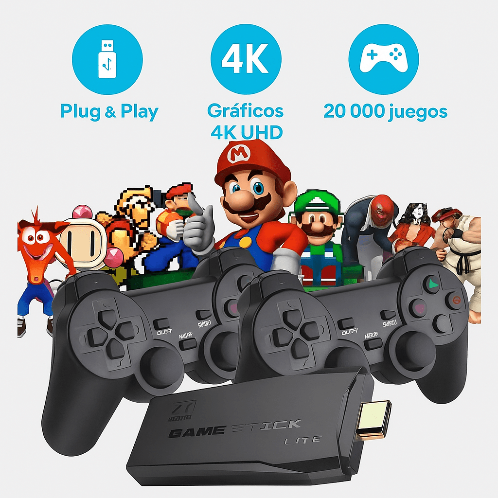 Consola Retro 4K con 20000+ Juegos Clásicos - VyFlair
