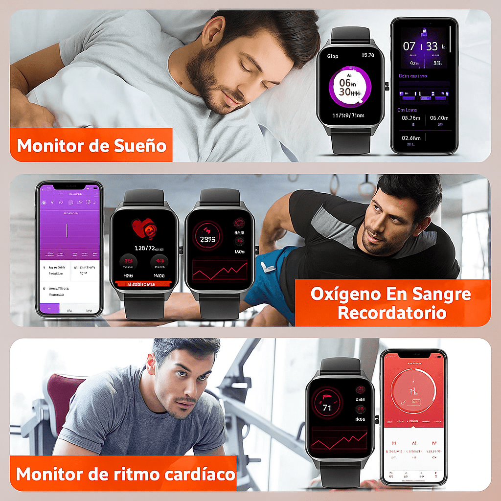 Reloj Inteligente Salud No Invasivo con GPS - VyFlair