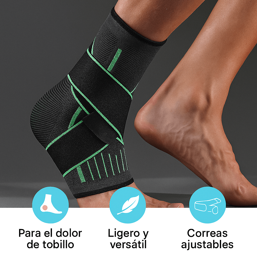 Manga de Compresión para Tobillo con Soporte Ajustable - VyFlair