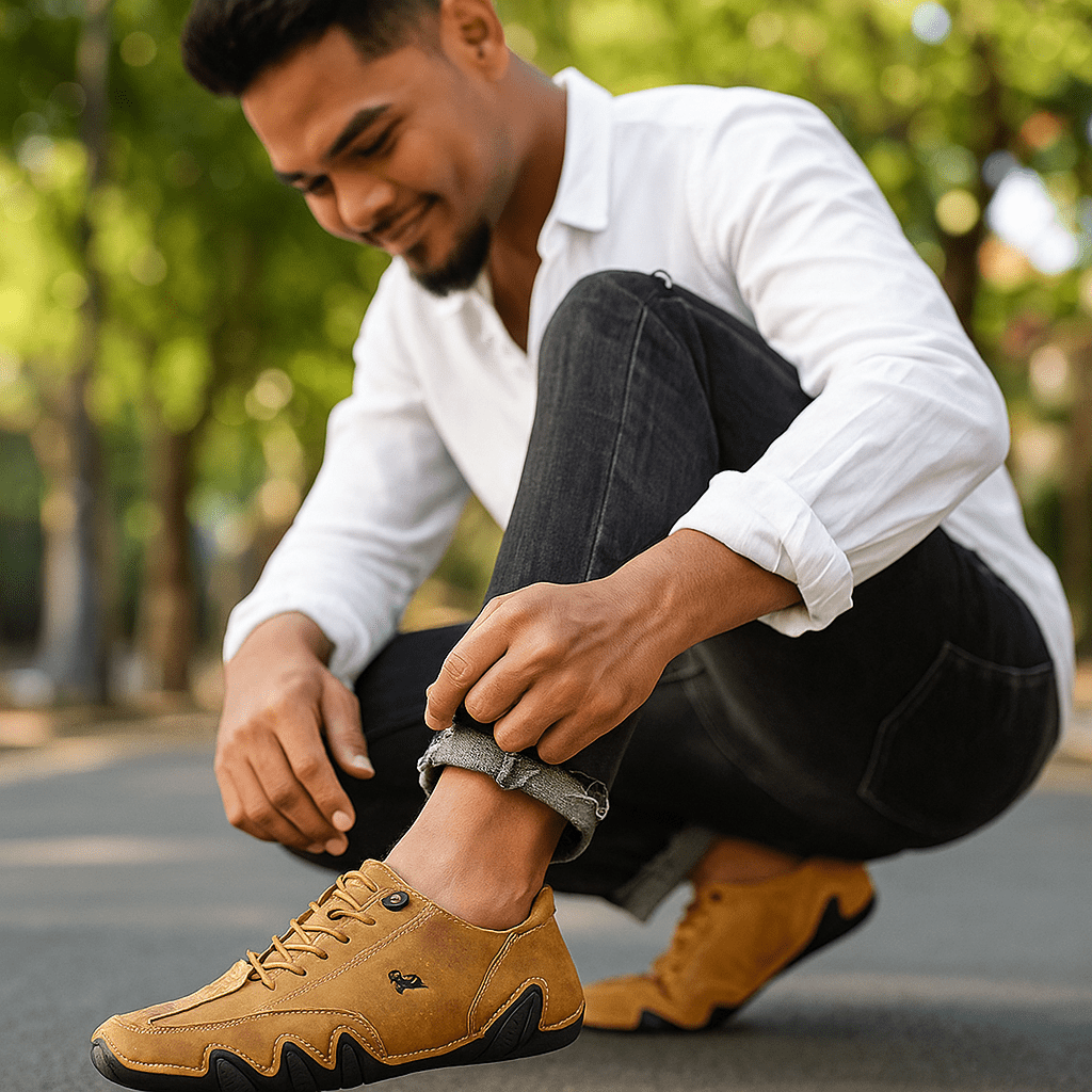 UltraFlex Barefoot Zapatos de Cuero hombres