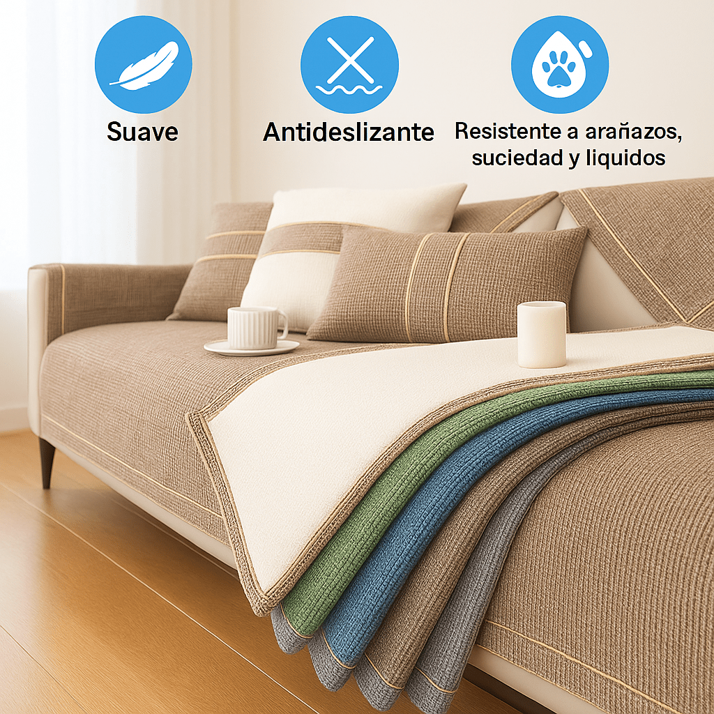 Funda de Sofá Chenille Antideslizante CozyGuard - VyFlair