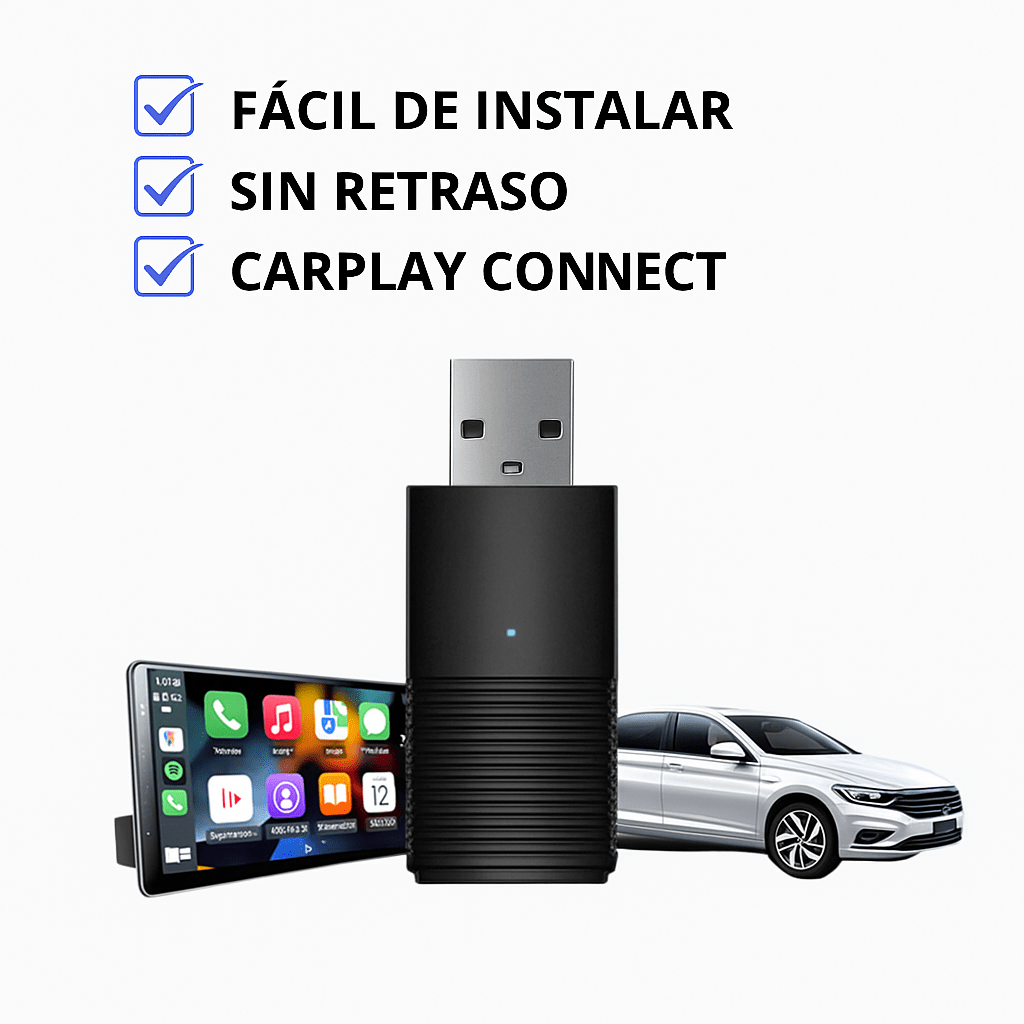 Adaptador CarPlay Inalámbrico Apple/Android Plug & Play - VyFlair