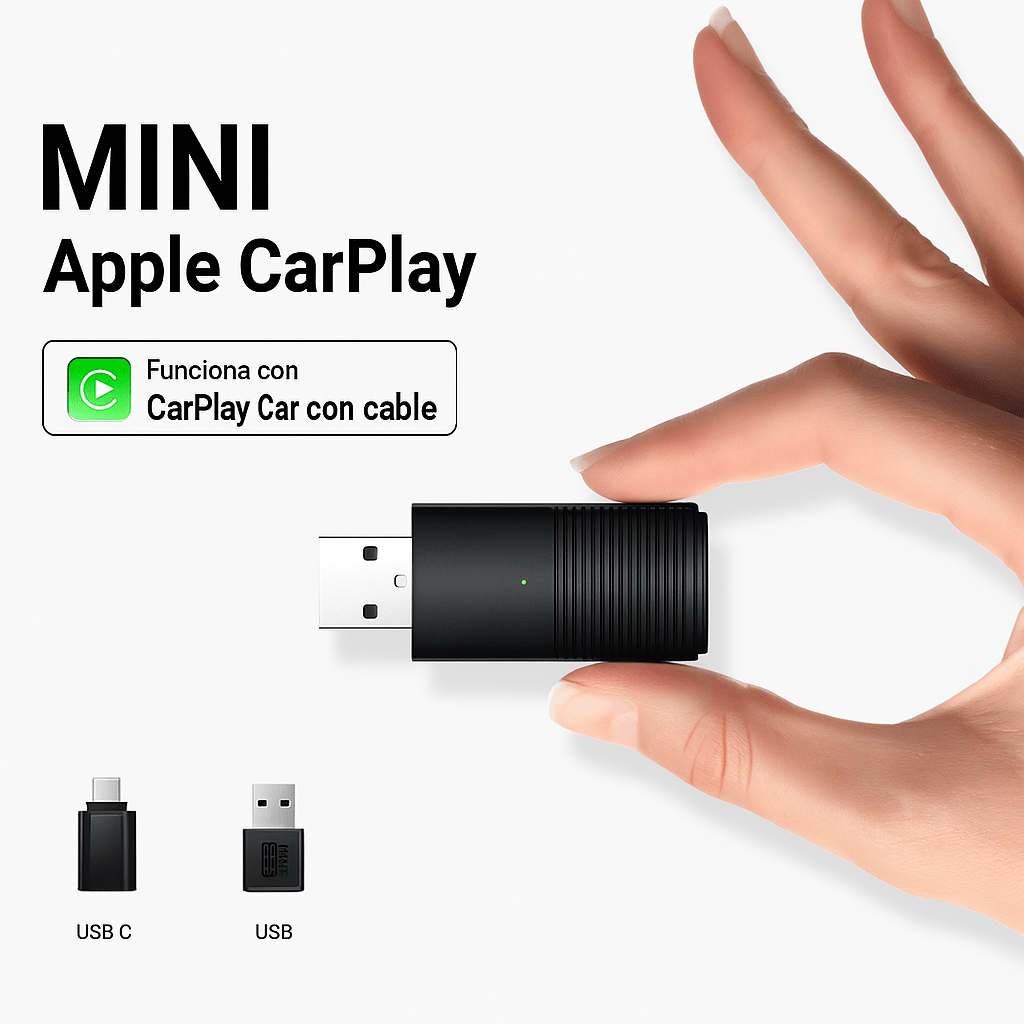 Adaptador CarPlay Inalámbrico Apple/Android Plug & Play - VyFlair