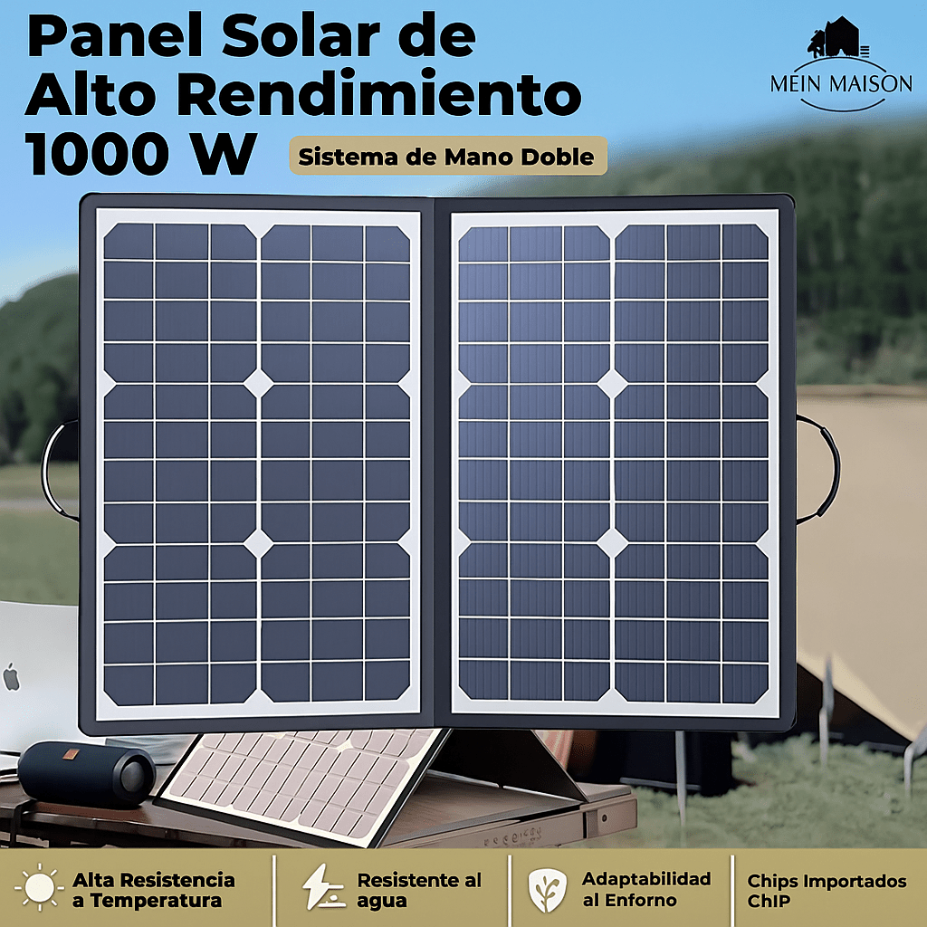PowerFlex 1000W Panel Solar Plegable Portátil - VyFlair