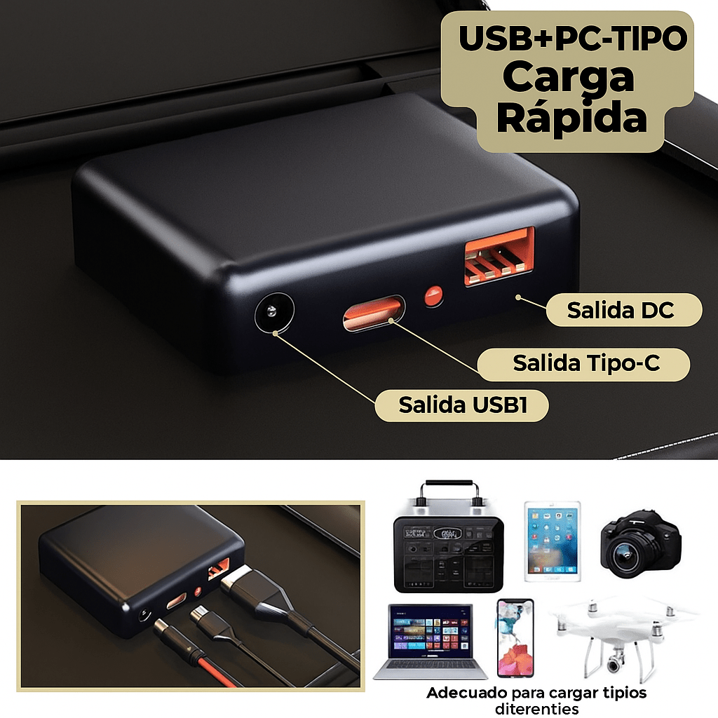 PowerFlex 1000W Panel Solar Plegable Portátil - VyFlair