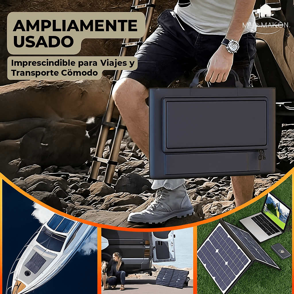 PowerFlex 1000W Panel Solar Plegable Portátil - VyFlair