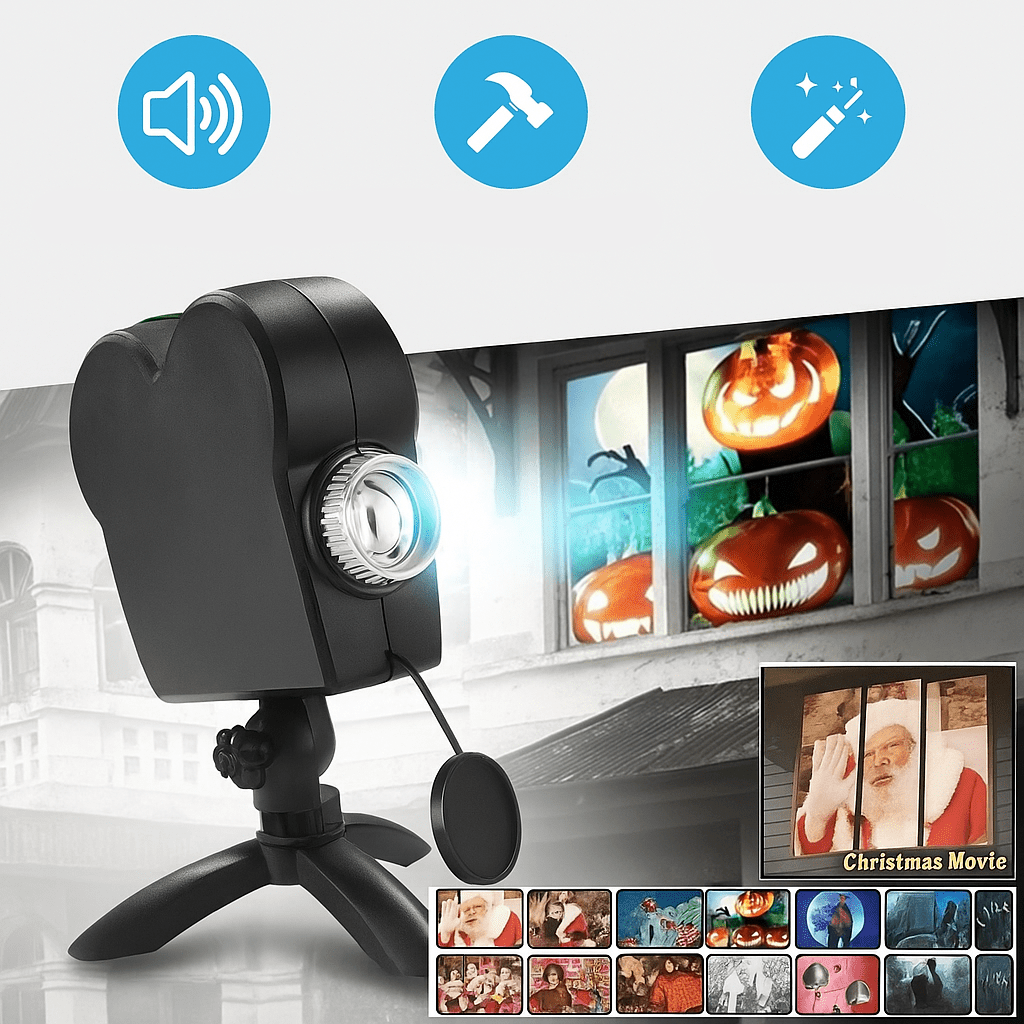 Proyector Holográfico Navideño y de Halloween - VyFlair