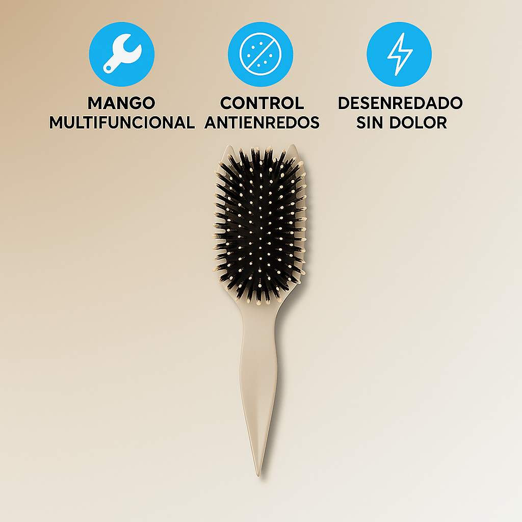 CurlDefine Cepillo Desenredante Antifrizz para Rizos - VyFlair