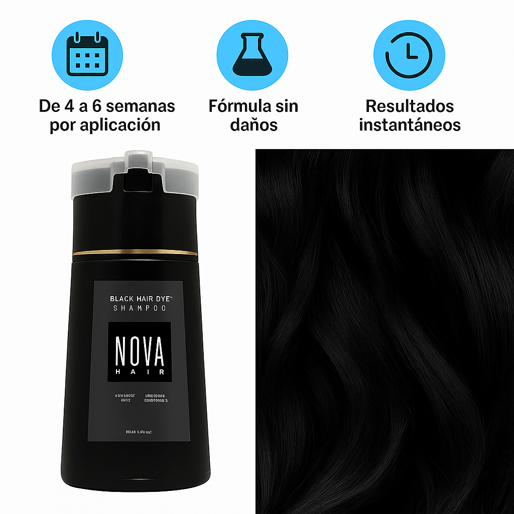 Champú Tinte Rápido sin Daños para Cabello - VyFlair