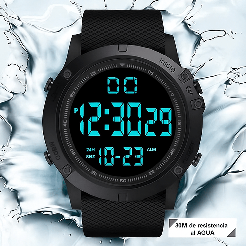 Reloj Deportivo Digital Impermeable Hombre 50M - VyFlair