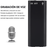 Grabador de Voz Oculto Compacto 16GB - VyFlair