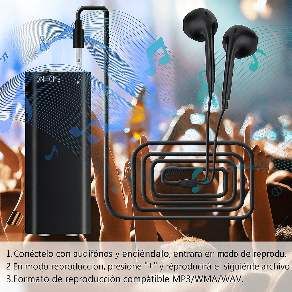 Grabador de Voz Oculto Compacto 16GB - VyFlair