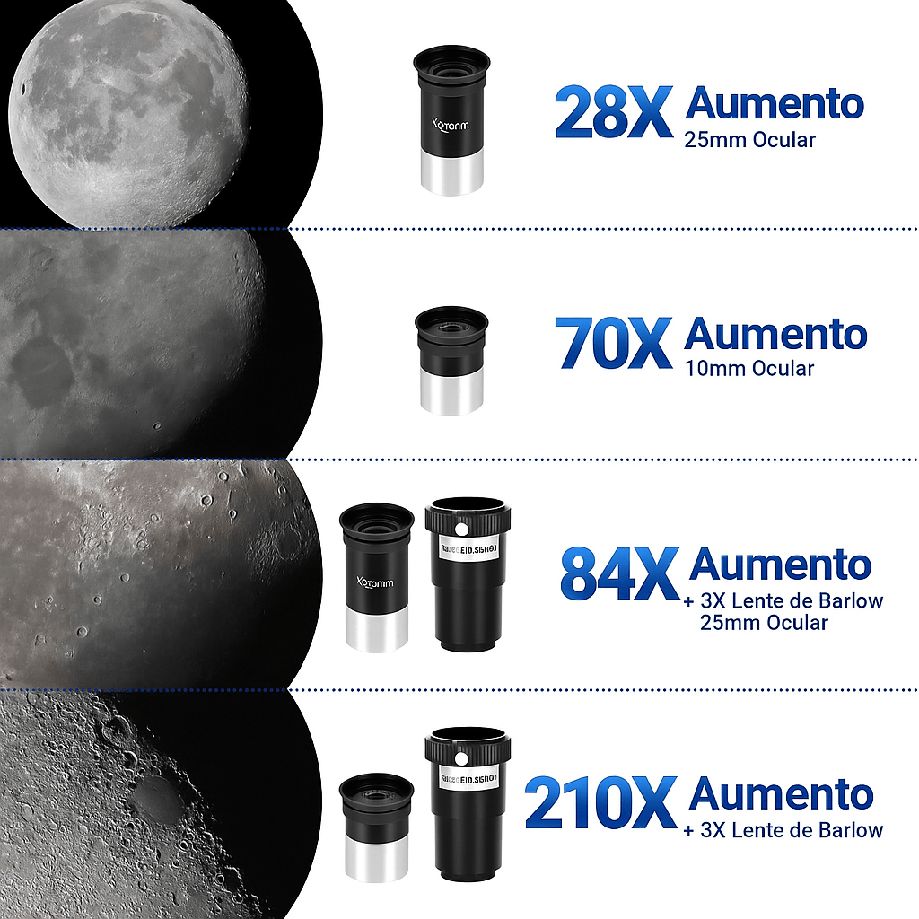 Telescopio Profesional 210X con App de Seguimiento - VyFlair