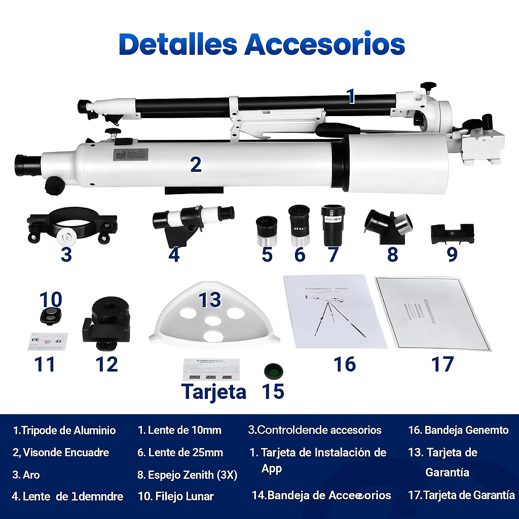 Telescopio Profesional 210X con App de Seguimiento - VyFlair