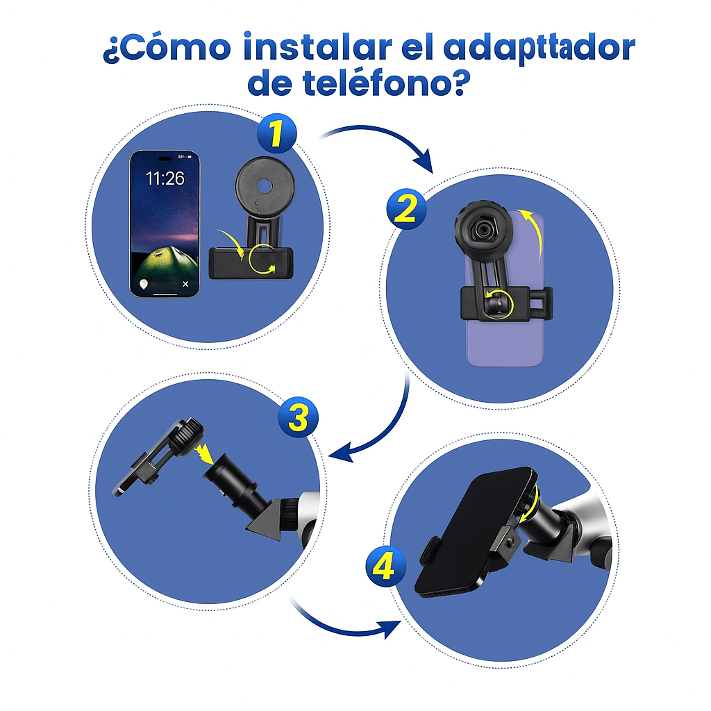 Telescopio Profesional 210X con App de Seguimiento - VyFlair