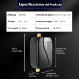 Calentador de Agua Instantáneo Sin Tanque 3000W - VyFlair
