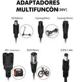 Cargador Universal para Bicicletas Eléctricas 36V - VyFlair
