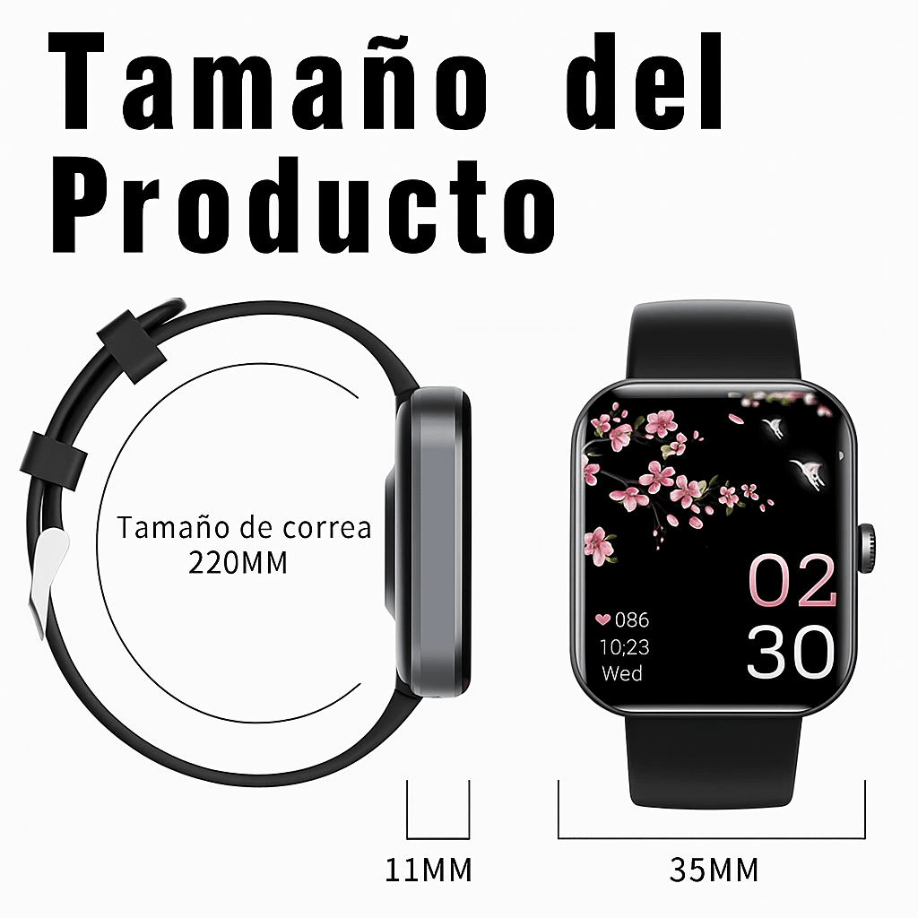 Reloj Inteligente con Monitoreo de Glucosa y Salud - VyFlair