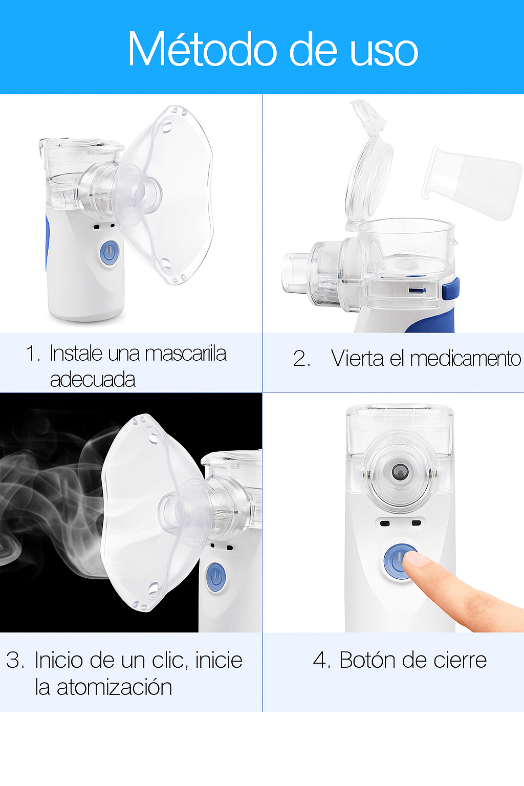 Nebulizador de Malla Portátil para Adultos y Niños - VyFlair