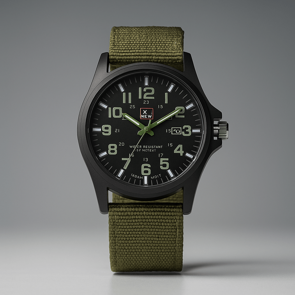 Reloj Militar Analógico Impermeable Estilo Táctico - VyFlair